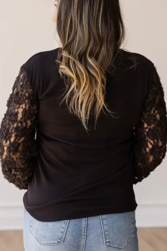 Mesh Sleeve Top