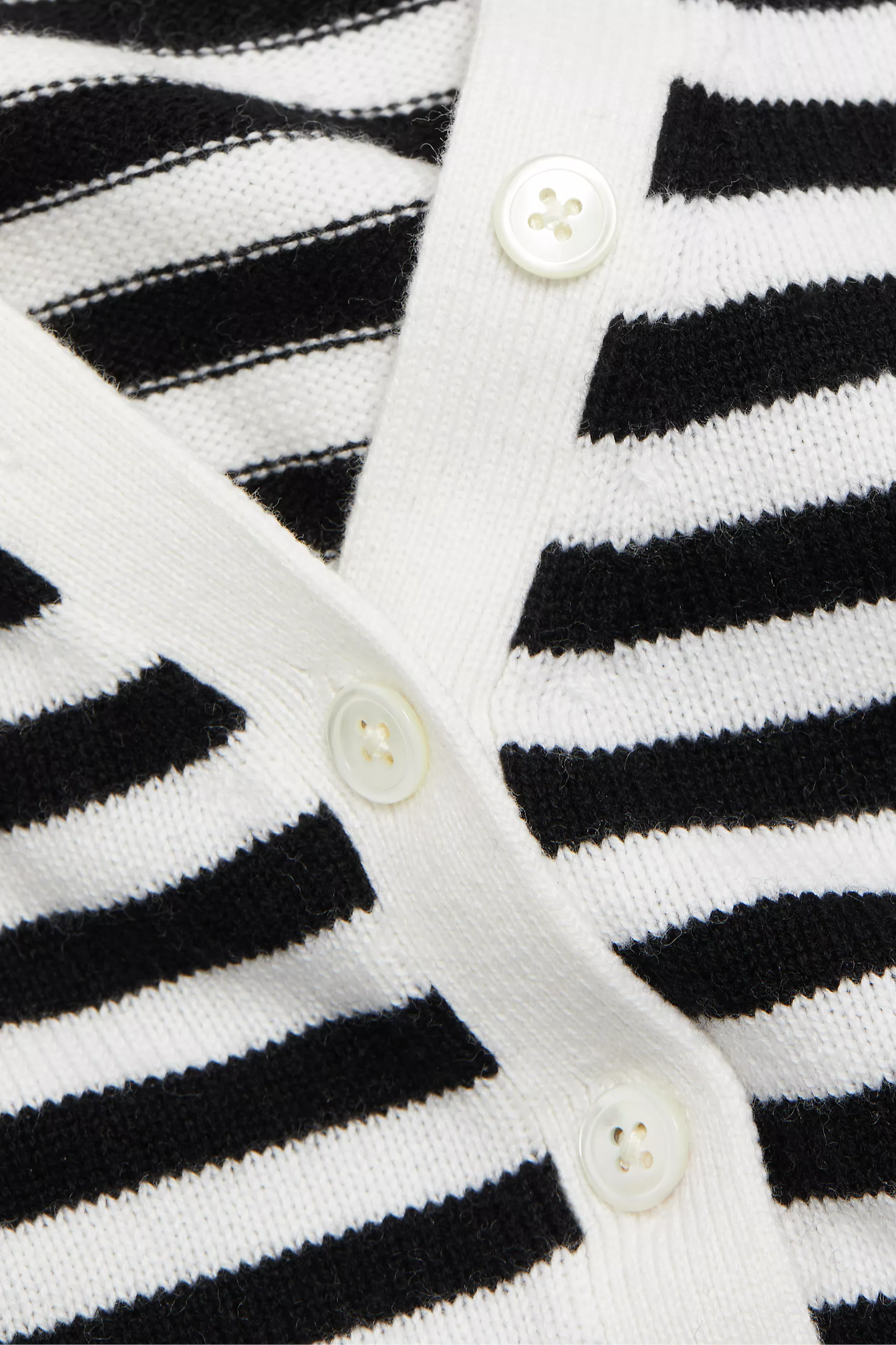 Santina Striped V-Neck Cardigan