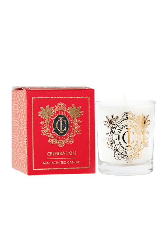 Celebration Mini Scented Candle In Ruby-Red 100ml