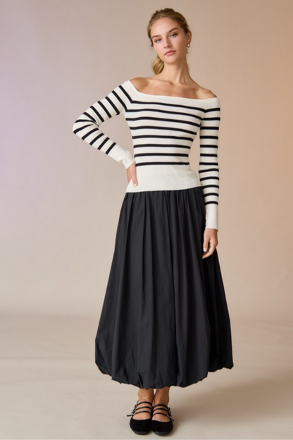 "Ella" Bubble Midi Skirt