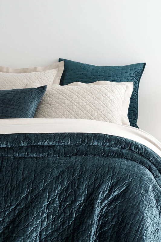 Pine Cone Hill Matte Velvet Quilted