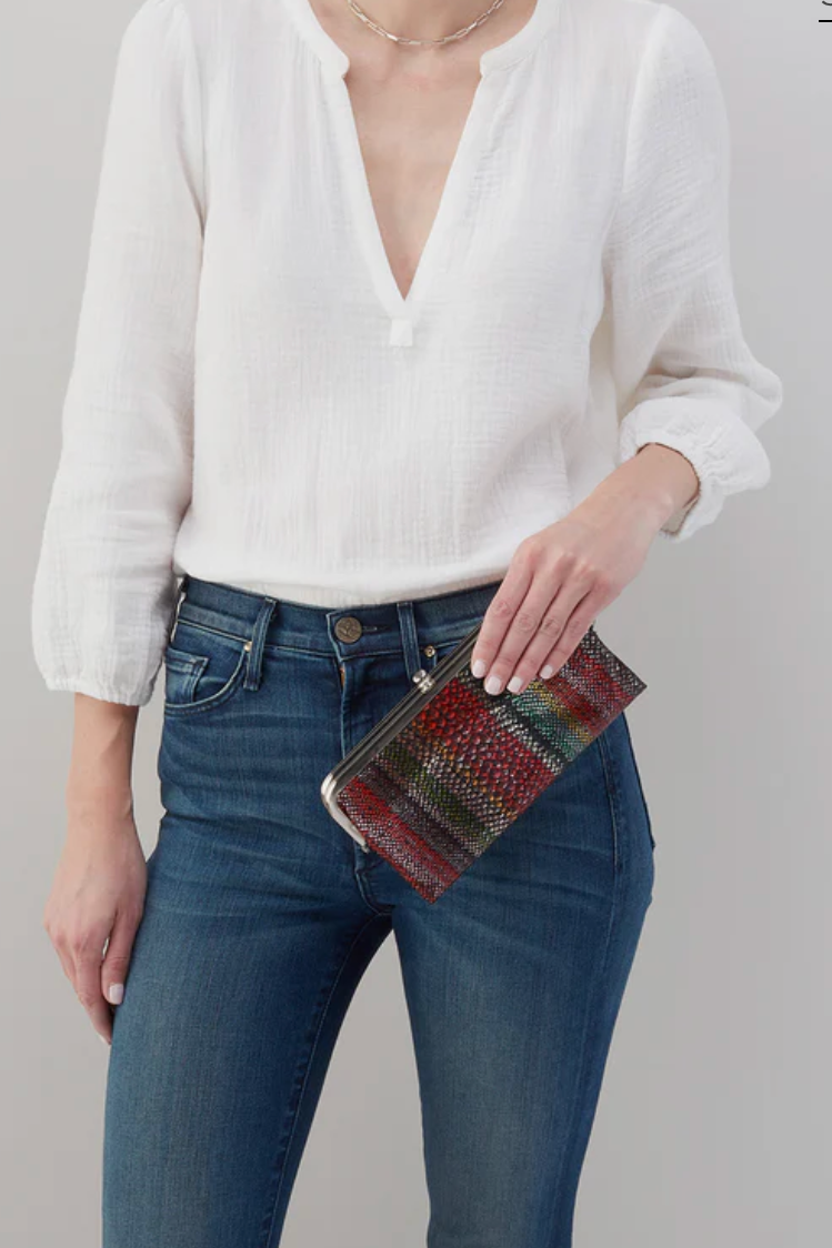Lauren Holiday Stripe Wallet