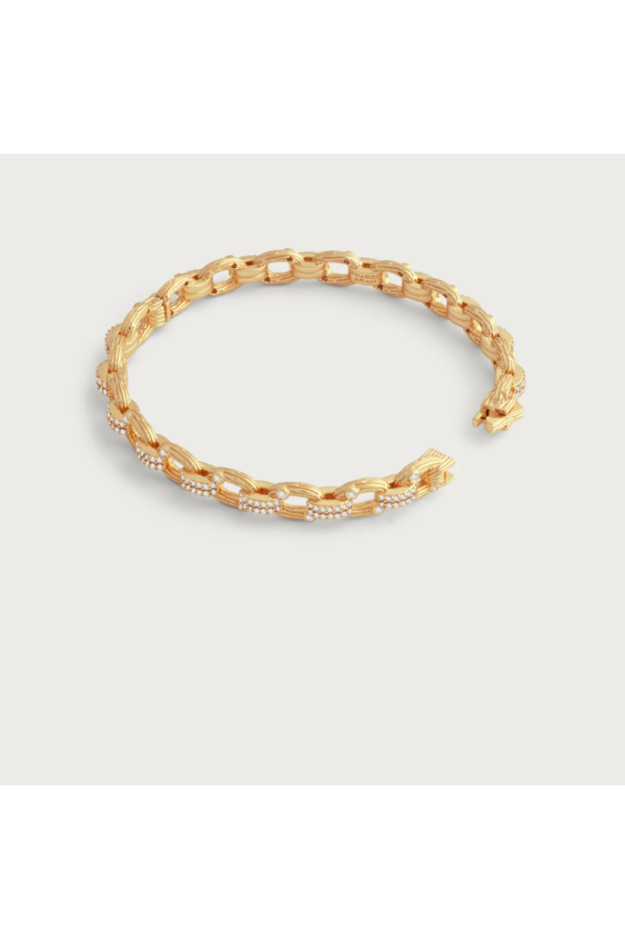 ENCHANTED FOREST CHAIN HINGED BANGLE