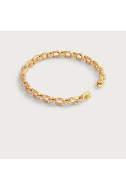 ENCHANTED FOREST CHAIN HINGED BANGLE