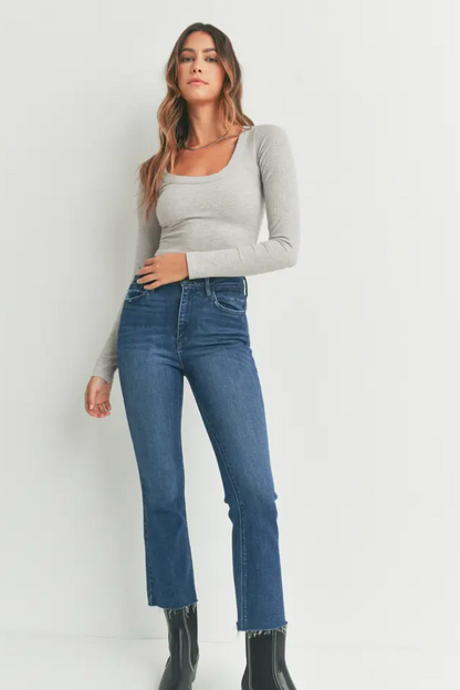 High Rise Tonal Crop Flare