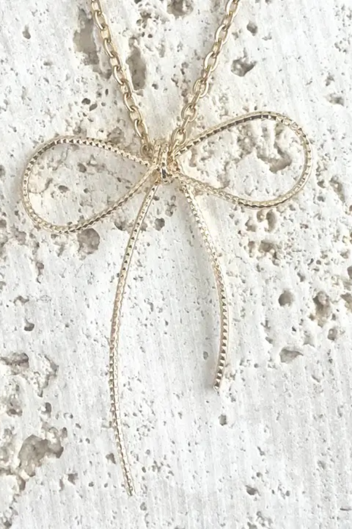 Handmade Bow Necklace