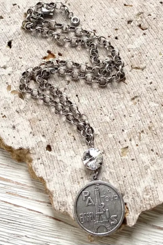 Paris French Coin Necklace