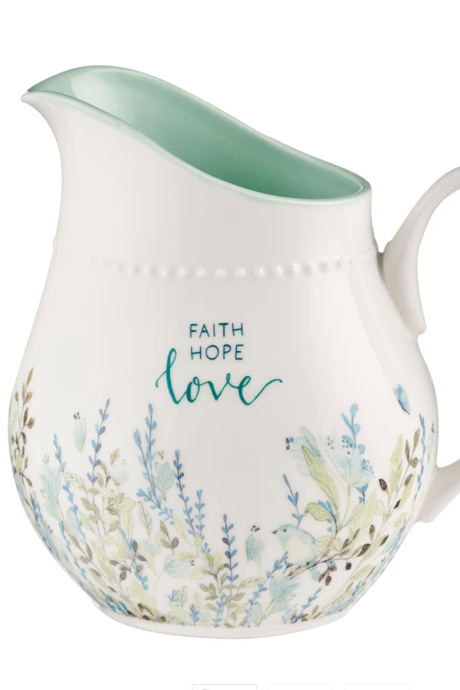 Faith Hope Love Pitcher