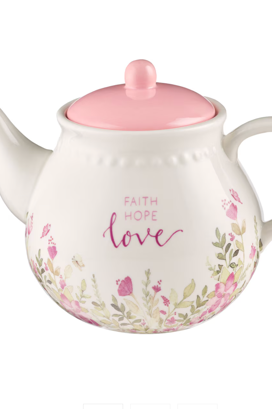 Teapot Pink Floral
