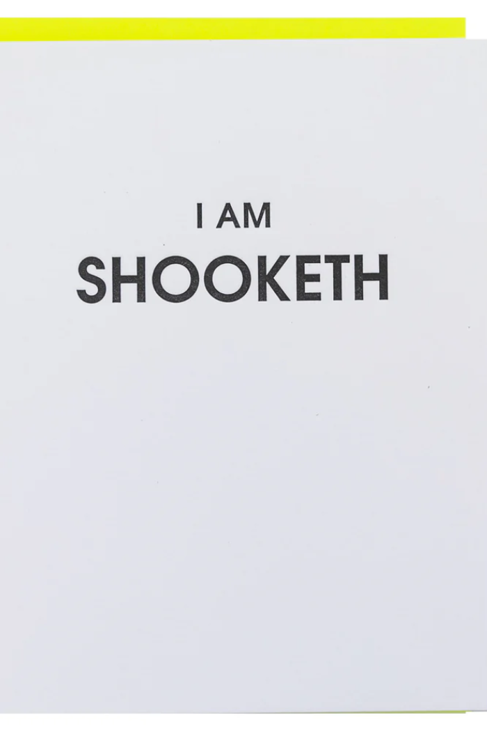 I am Shooketh card
