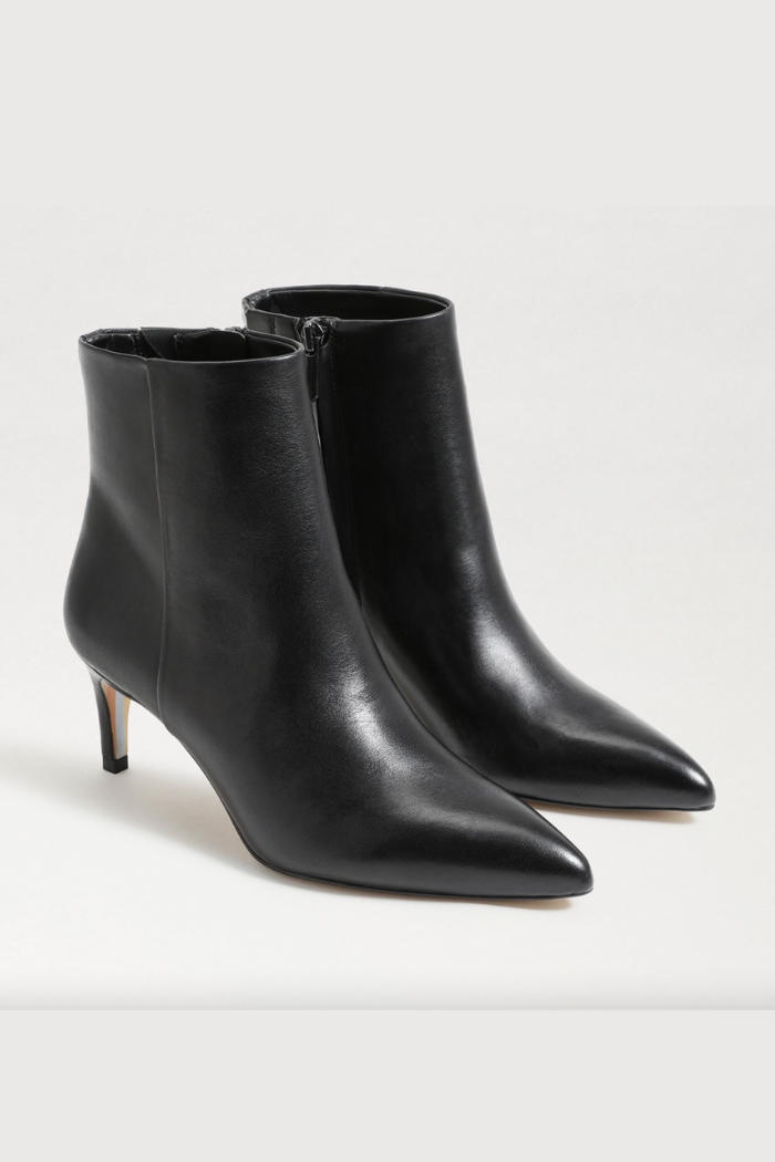 Ulissa Ankle Bootie - Black Leather