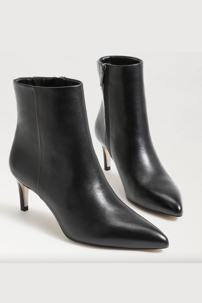 Ulissa Ankle Bootie - Black Leather