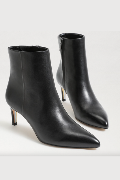 Ulissa Ankle Bootie - Black Leather