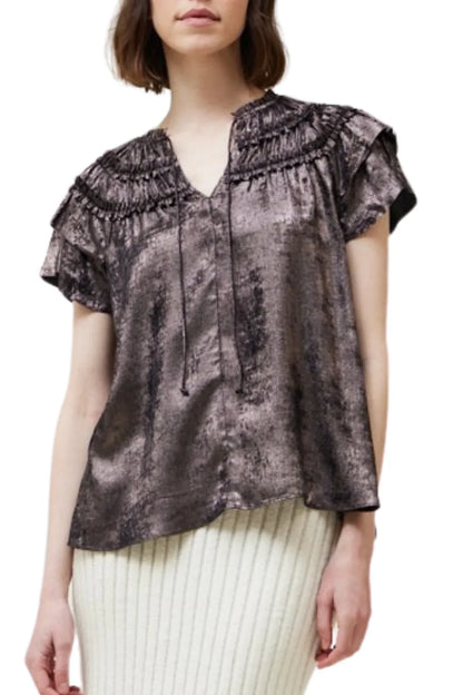 Ruffle Detail Sleevless Top