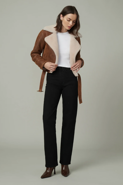 The Margot High Rise Straight - Black