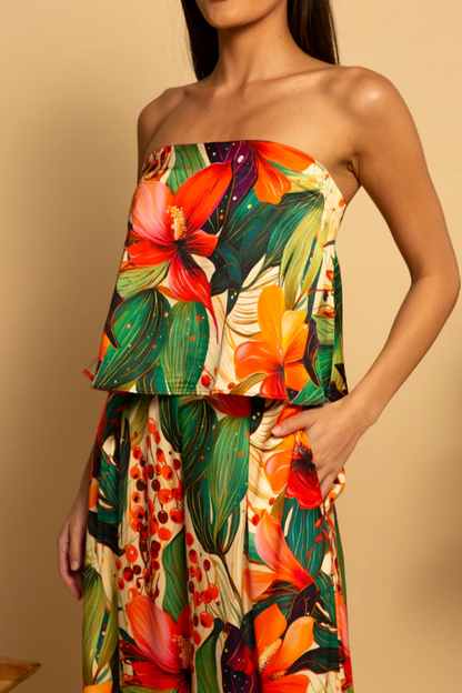 Strapless Trapeze Top