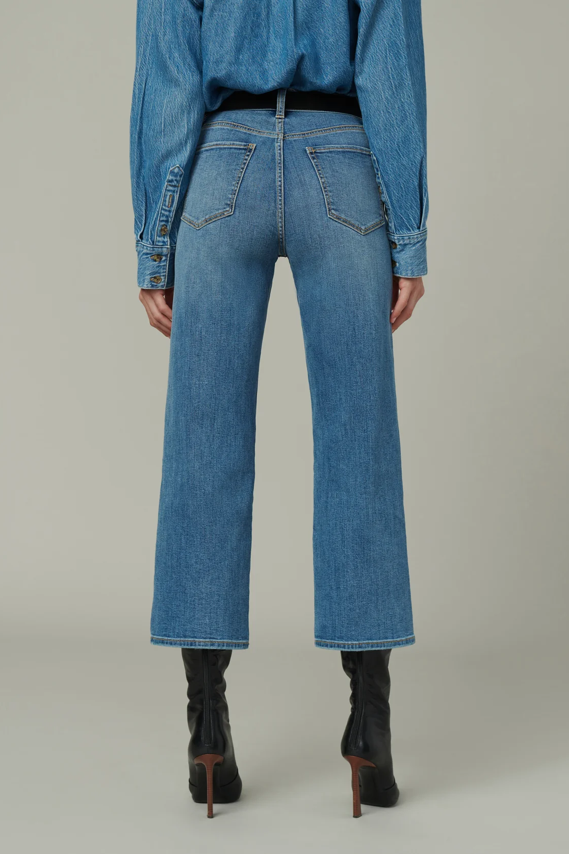 The Blake High Rise Wide Leg Crop - No Promises