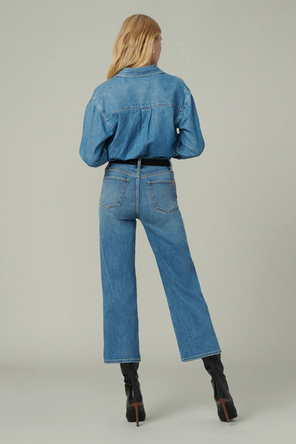 The Blake High Rise Wide Leg Crop - No Promises