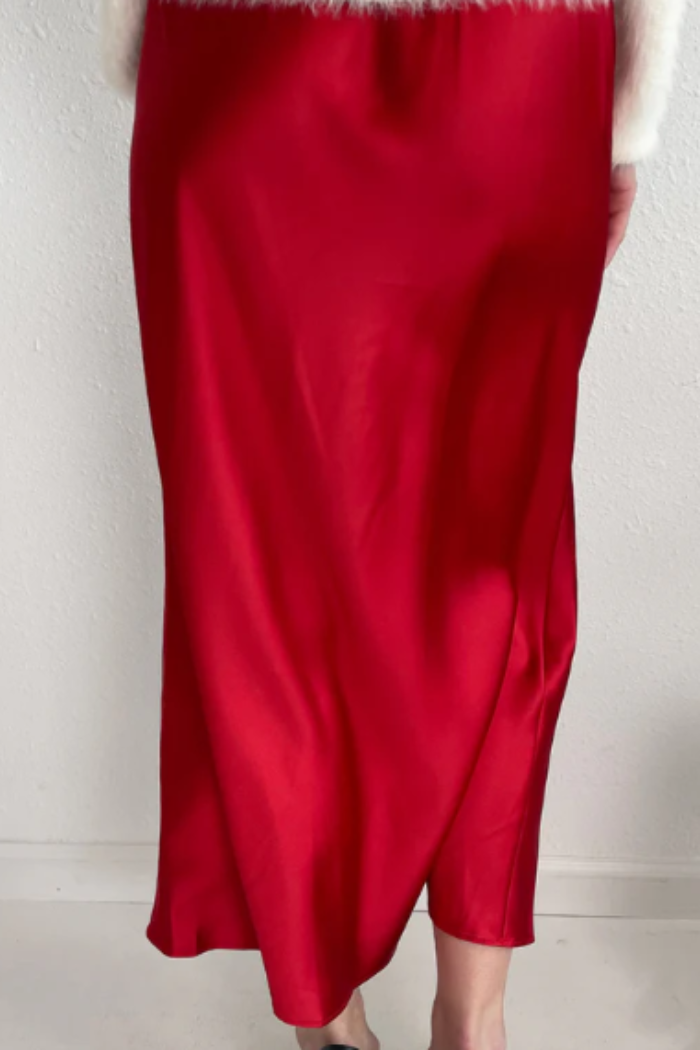 Perfect Satin Midi Skirt