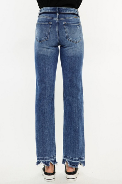 High Rise Slim Straight Jeans