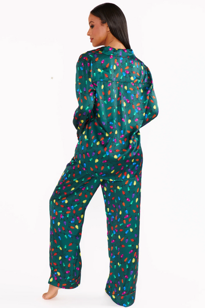 Classic PJ Set in Festive Lights