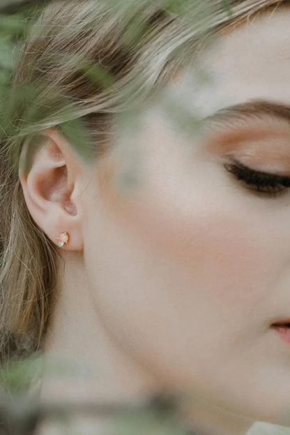 Gem CZ Studs - Pink
