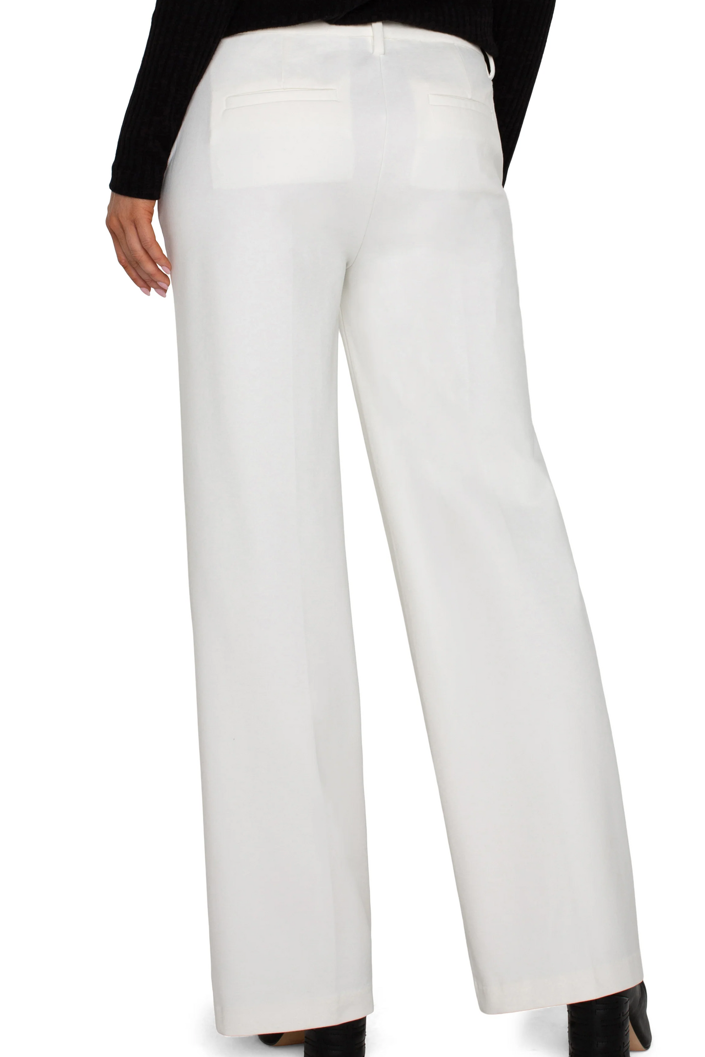 Kelsey Wide Leg Trouser- Vintage White