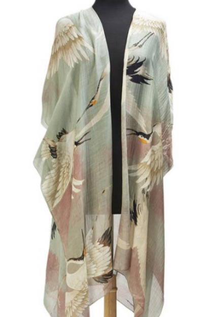 Viscose/Modal Long Kimono