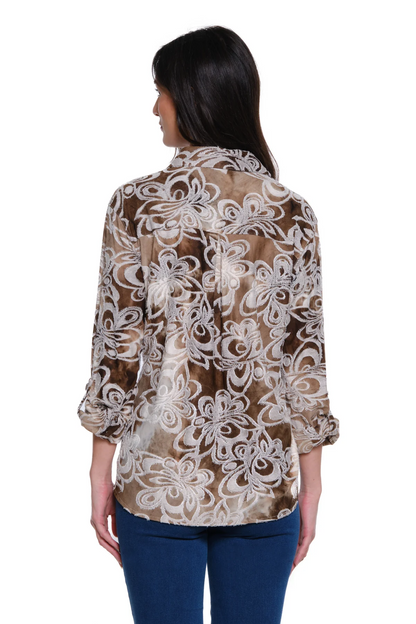 Truffle Burnout Blouse
