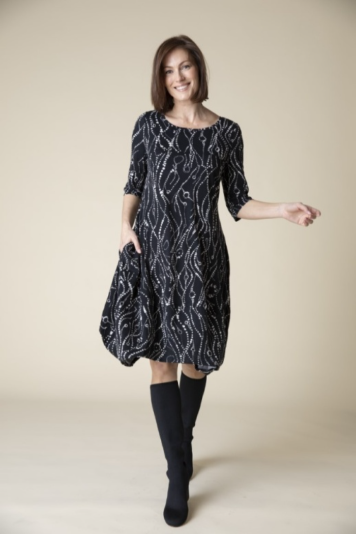 Hankerchief Hem Knit Dress
