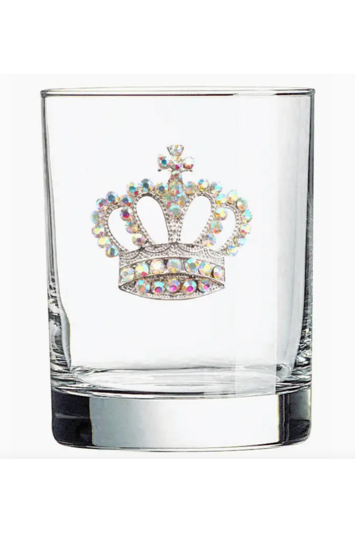 Aurora Borealis Crown Jeweled Double Old Fashioned