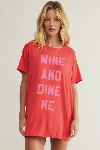 Wine & Dine Night Shirt