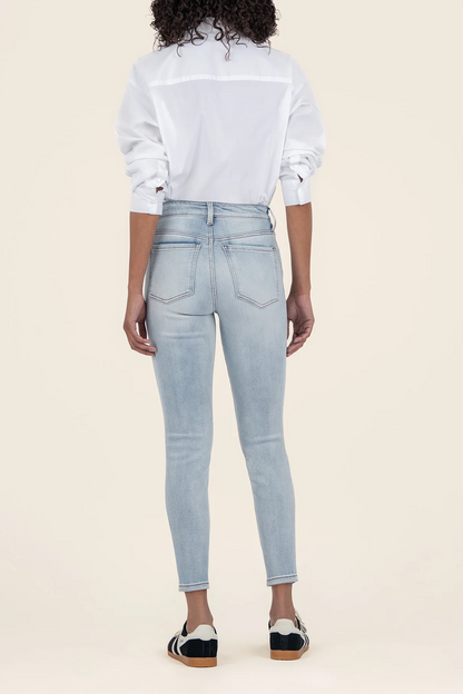 Catherine High Rise Crop Straight Leg- Conscious w/ Med Base