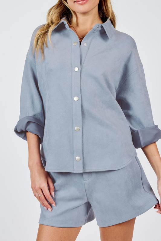 Align Faux Suede Shacket