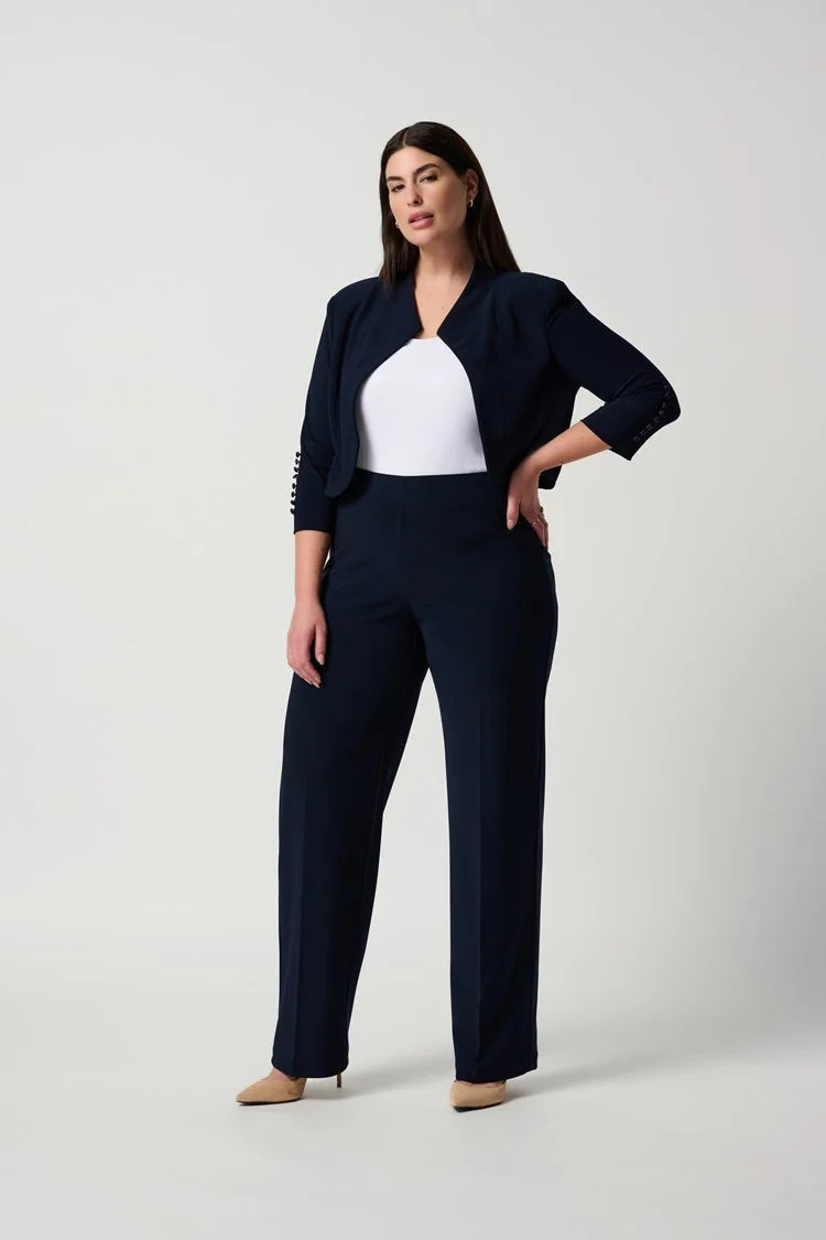Classic Wide Leg Pant - Midnight Blue