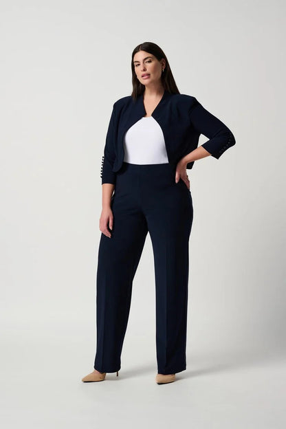 Classic Wide Leg Pant - Midnight Blue