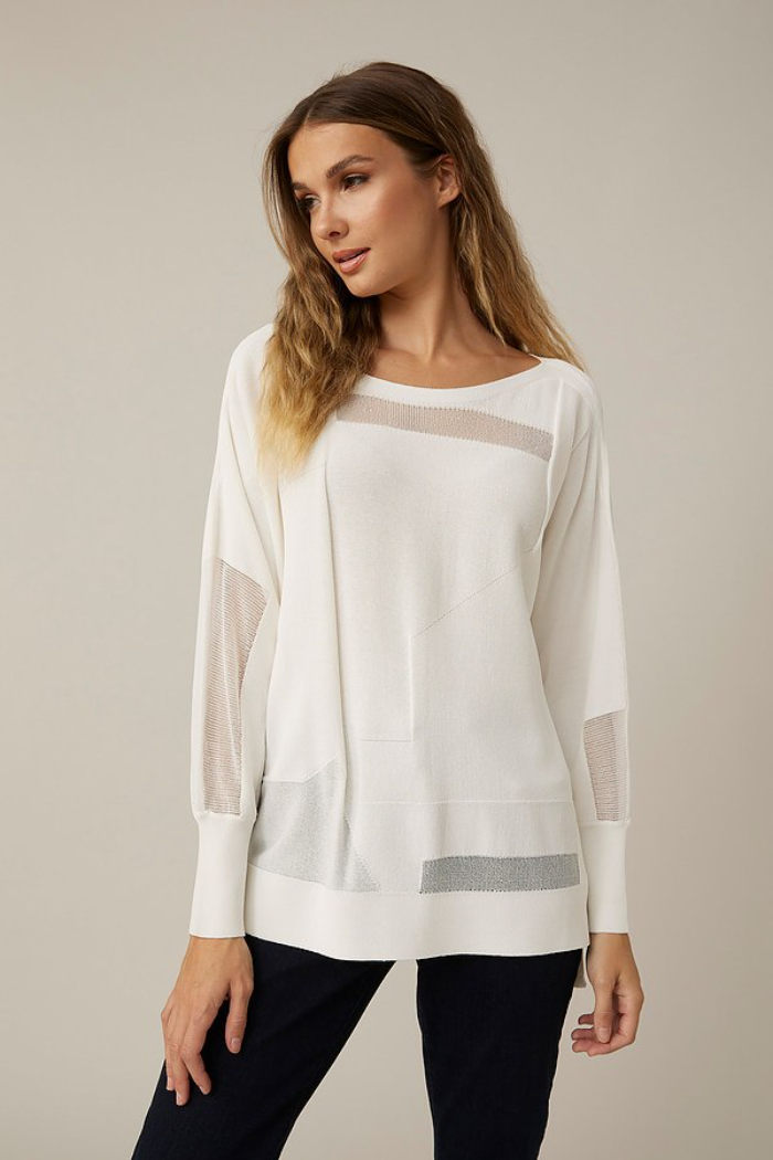 Cut-Out Knit Top- Vanilla