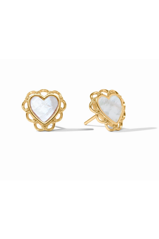 LACE HEART STUD