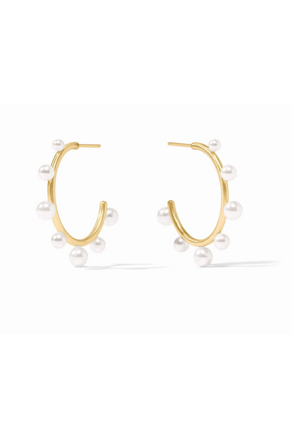 HYDRA STONE HOOP-PEARL