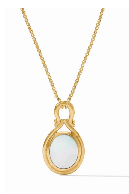 SARATOGA DELICATE NECKLACE-MOTHER OF PEARL