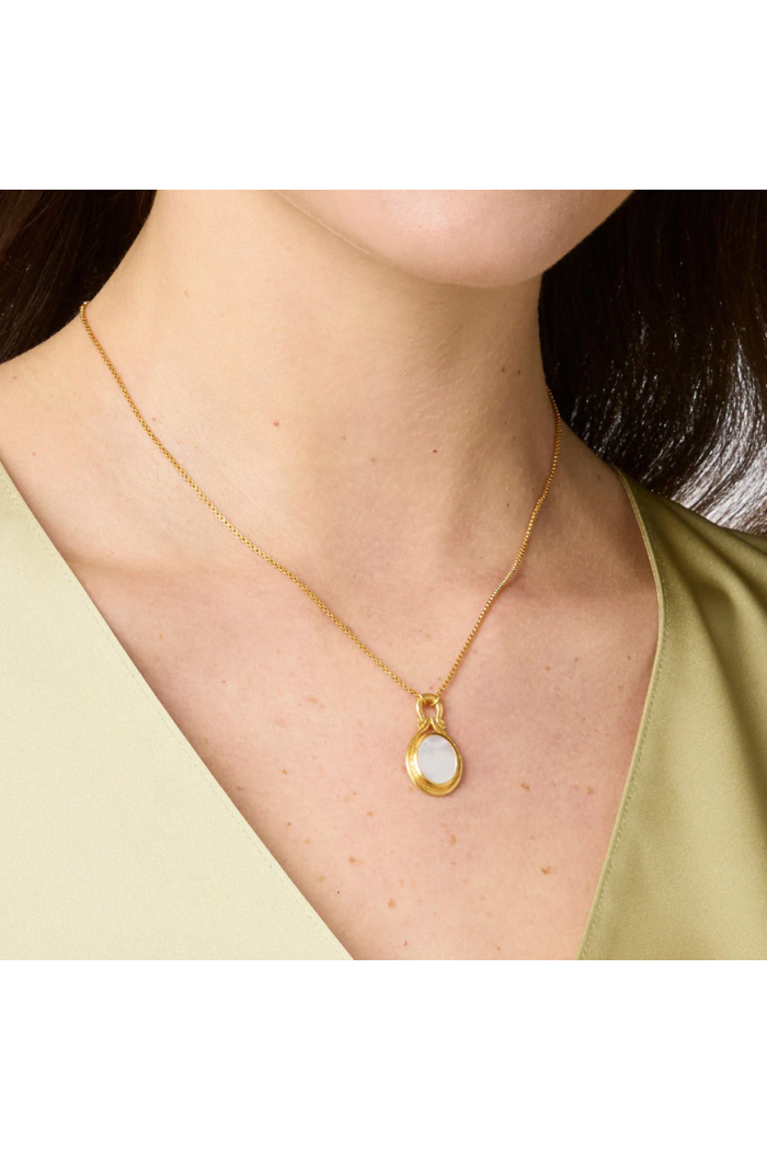 SARATOGA DELICATE NECKLACE-MOTHER OF PEARL