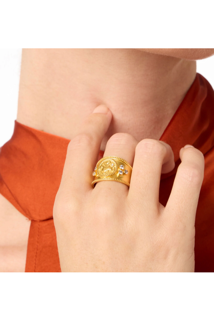 COIN CREST RING