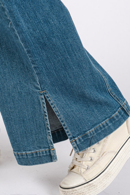 Wide Leg Denim Jeans