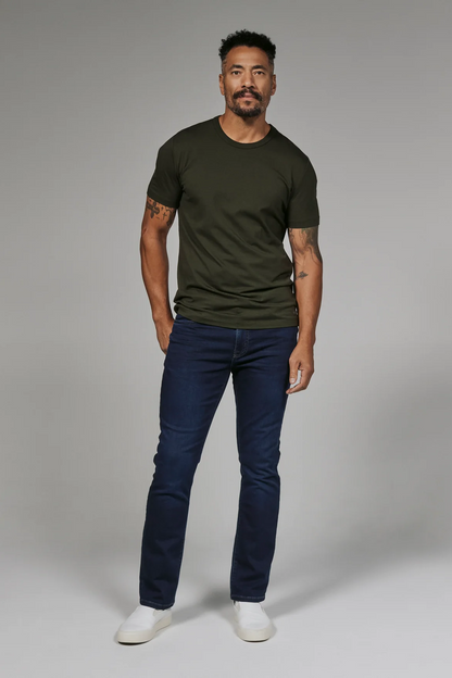 Modal Crew Neck Tee - Dark Olive
