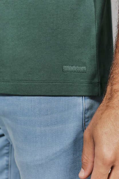 Modal Crew Neck Tee - Basil