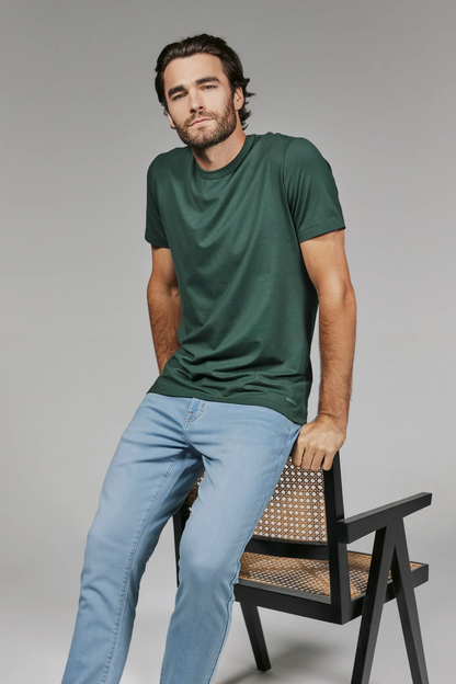 Modal Crew Neck Tee - Basil