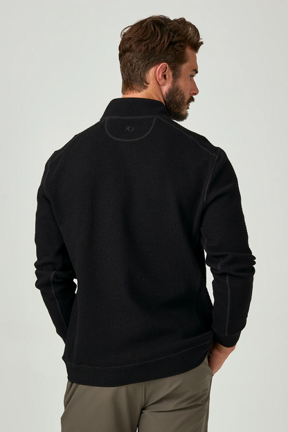 Restoration Quarter Zip Pullover - Black