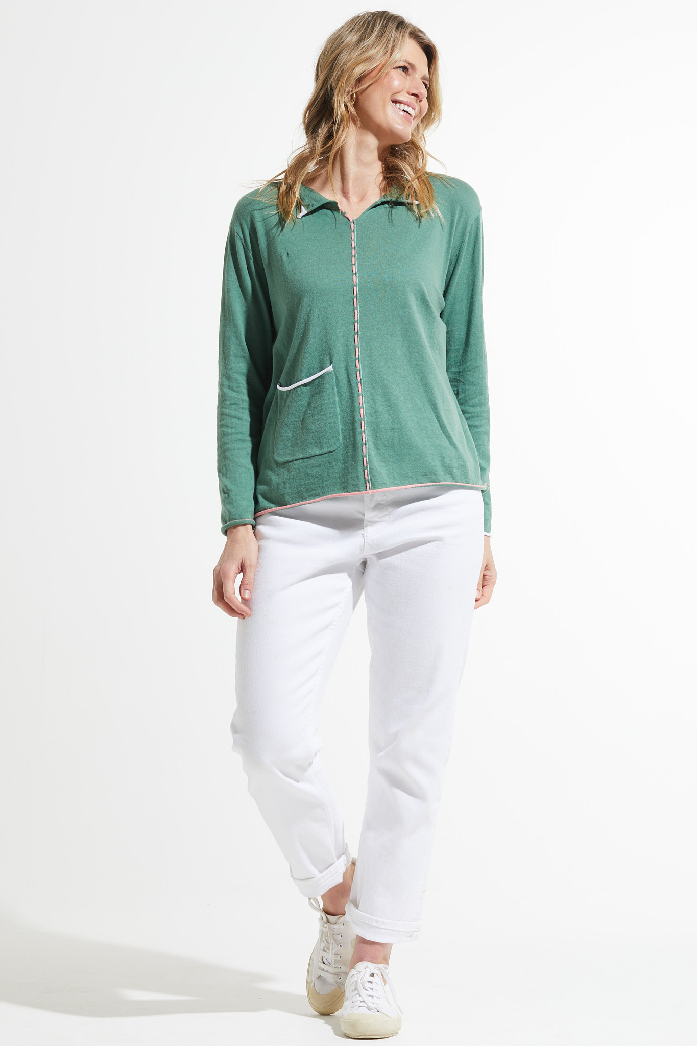 Zaket and Plover Thread Detail Sweater