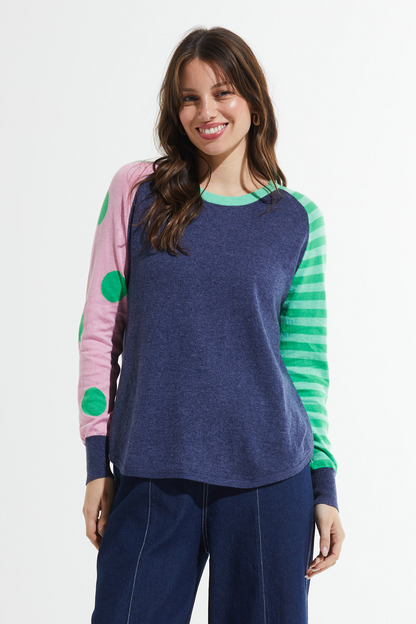 Zaket and Plover Spots + Stripe Sweater