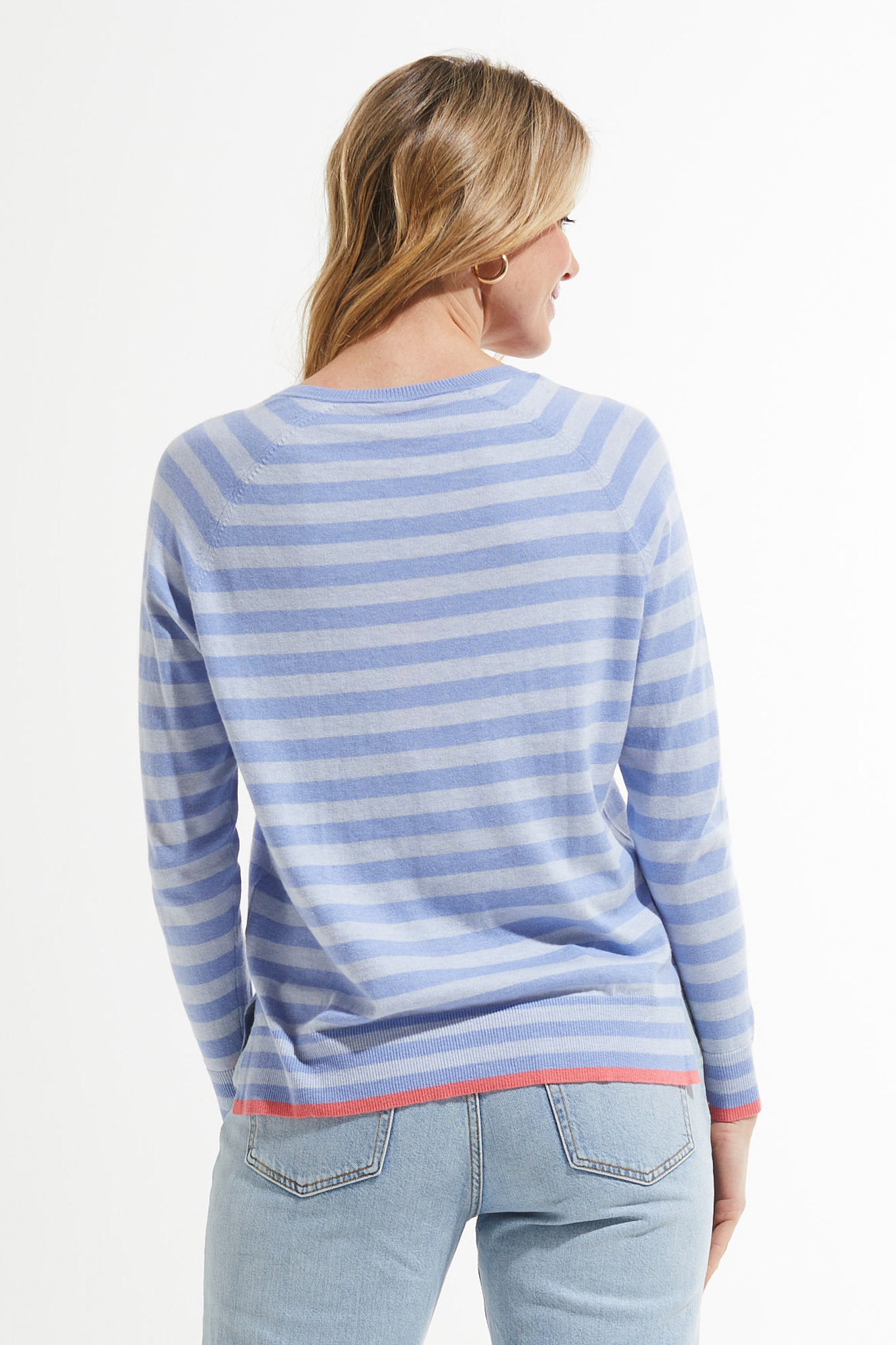 Zaket and Plover Stripe V Sweater